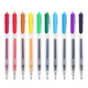 DTB6698 5/10 Colors Colorful Press Gel Pens 0.5mm Frosted Barrel Drawing Writing Pen Office School Supplies Gifts