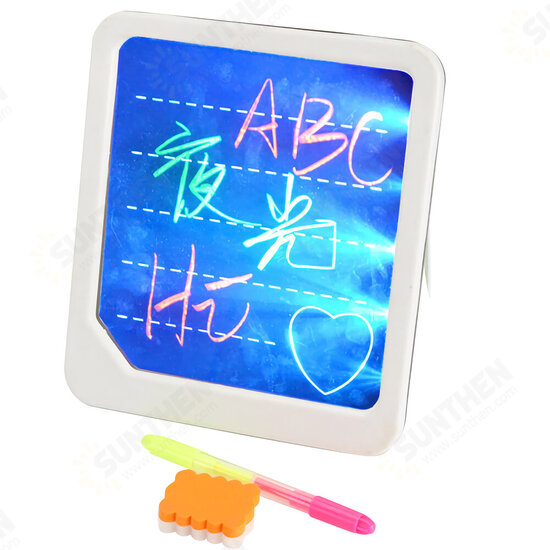 LED Electronic Fluorescent Writing Board Kids Neon Sketchpad Illuminated Sketchpad Brain Development Education Toys