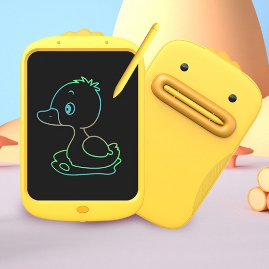 Little Yellow Duck Children Lcd Writing Tablet 10.1 inch Small LCD Blackboard Ultra Thin Digital Drawing Board Electronic Handwriting Notepad with Pen