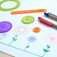 Painting Template Ruler Educational Toys Plastic Drawing Art and Science of Spirals Template Game Tool Set for Students Children Kids