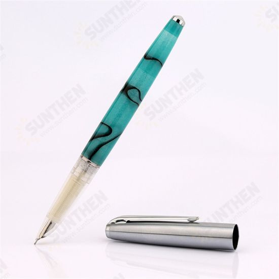 M101 0.5mm Fountain Pen Retro Business Fine Fountain Pen Ink Cartridge Writing Office Supplies Creative Gift for Adults