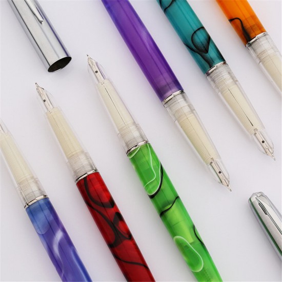M101 0.5mm Fountain Pen Retro Business Fine Fountain Pen Ink Cartridge Writing Office Supplies Creative Gift for Adults