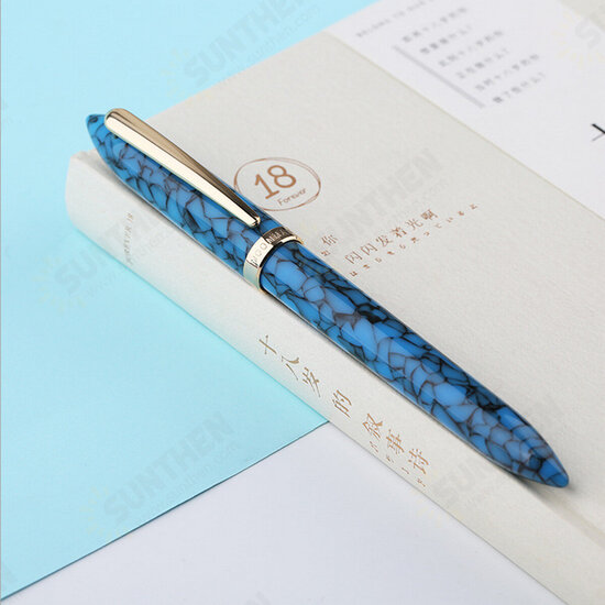 S1 Acrylic Resin Fountain Pen 0.38mm/0.5mm Nib Writing Signing Ink Pens Office School Stationery Supplies Gift for Friends Families