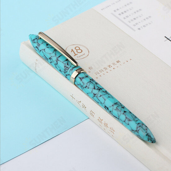 S1 Acrylic Resin Fountain Pen 0.38mm/0.5mm Nib Writing Signing Ink Pens Office School Stationery Supplies Gift for Friends Families