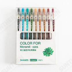 Morandi 9 Pcs/set Marker Pens 0.5mm Scrapbooking Paper Craft Colored Multi-Color Rainbow Graffiti Writing Painting Gel Pen for School Stationery Supplies 4 Styles Morandi 9 Pcs/set Marker Pens 0.5mm Scrapbooking Paper Craft Colored Multi-Color Rainbow Graffiti Writing Painting Gel Pen for School Stationery Supplies 4 Styles