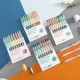 Morandi 9 Pcs/set Marker Pens 0.5mm Scrapbooking Paper Craft Colored Multi-Color Rainbow Graffiti Writing Painting Gel Pen for School Stationery Supplies 4 Styles