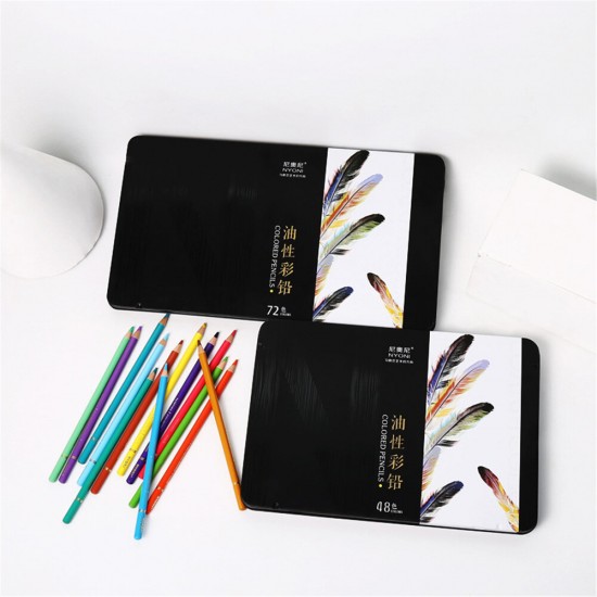 36/48/72/120 Colors Professional Oil Color Pencil Set Hand-Painted Sketching Pen Stationery for School Office Art Supplies