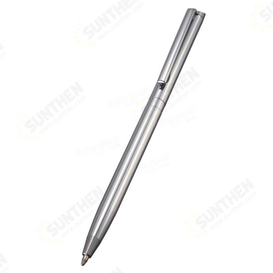 Pen Rotating Metal Ballpoint Stainless Steel Ball Pen Steel Pen Commercial Stationery School Office Supplies