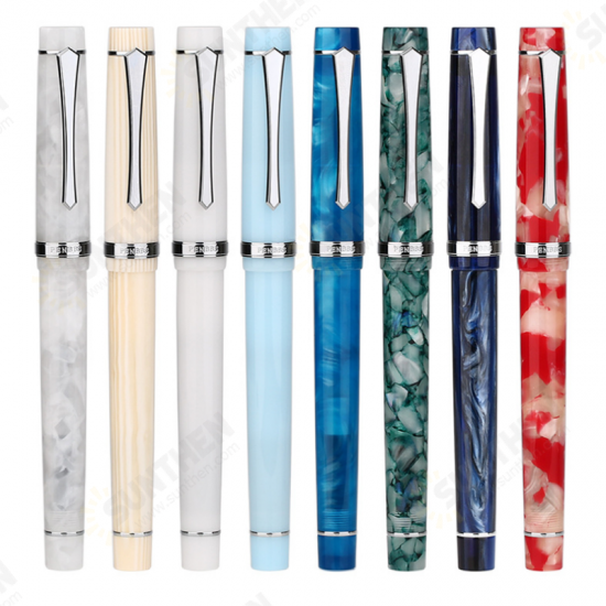 352 Resin Fountain Pen 0.5mm F Nib Rotary Inking Writing Signing Pen Gift Office School Supplies