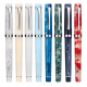 352 Resin Fountain Pen 0.5mm F Nib Rotary Inking Writing Signing Pen Gift Office School Supplies