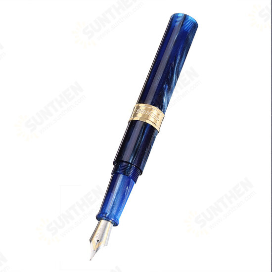 471 Resin Short Fountain Pen 0.5mm F Nib Protable Writing Signing Pen Gift