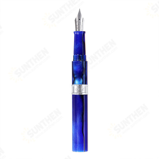 471 Resin Short Fountain Pen 0.5mm F Nib Protable Writing Signing Pen Gift