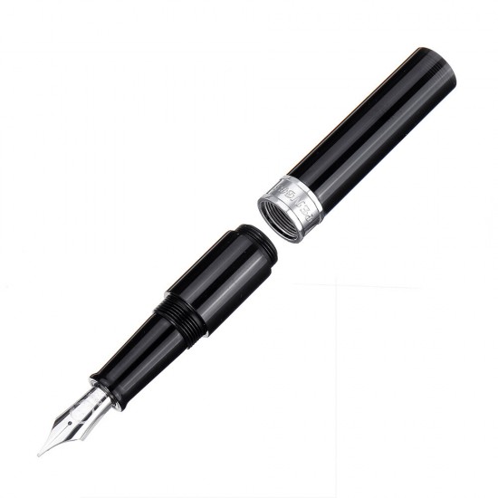 471 Resin Short Fountain Pen 0.5mm F Nib Protable Writing Signing Pen Gift