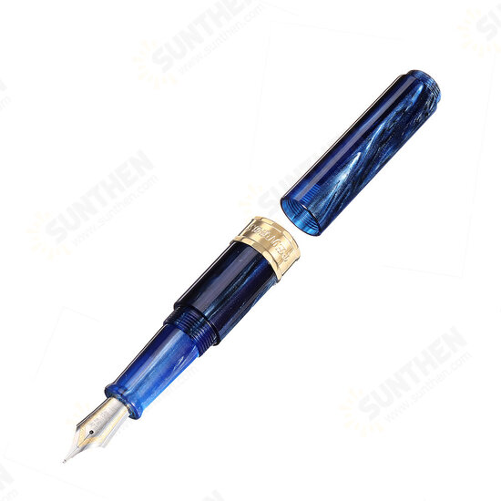 471 Resin Short Fountain Pen 0.5mm F Nib Protable Writing Signing Pen Gift