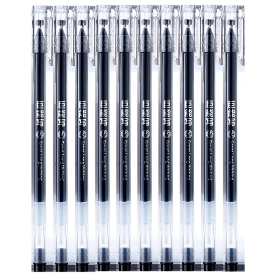 RH5201H 12pcs Gel Pens 0.5mm Quick-drying Business Writing Signing Pens Office School Supplies Students Stationery