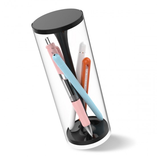 Transparent lifting Pencil Case Press Multifunction Pen Box With Mirror Calculator Whiteboard Pen Wiper For School Art Supplies