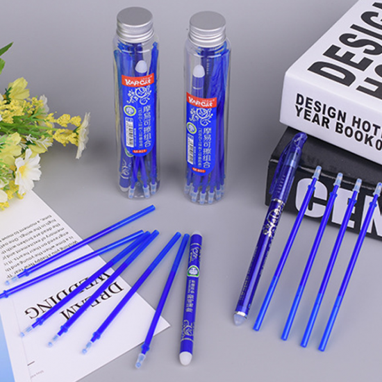 M-401 0.5mm Erasable Refills Gel Pen Set Blue Refills Office Stationery School Writing Supplies Creative Gifts for Students