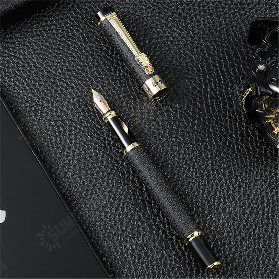 1116 Metal Fountain Pen 0.5MM Dragon Head Pen Business Office Signature Pen Student Calligraphy Pen