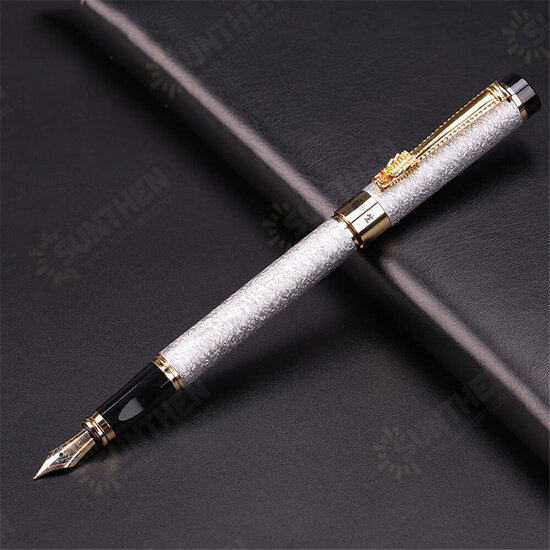 1116 Metal Fountain Pen 0.5MM Dragon Head Pen Business Office Signature Pen Student Calligraphy Pen