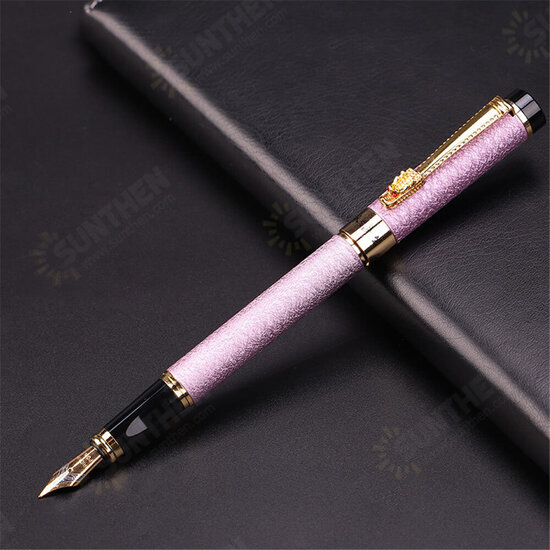 1116 Metal Fountain Pen 0.5MM Dragon Head Pen Business Office Signature Pen Student Calligraphy Pen