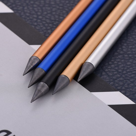 ZKE0220 Full Metal No Ink Fountain Pen Luxury Eternal Pen Gift Box Inkless Pen Beta Pens Writing Stationery Office School Supplies