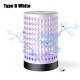 Mosquito Killing Lamp 360 Degrees Trapping USB Charging Cable Power UV Mosquito Killer
