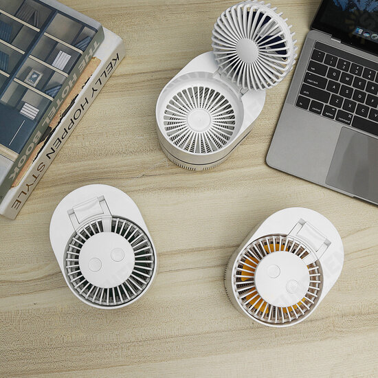 H35844 Mosquito Eradicatio Desktop Fan 3 Gears Wind Speed LED Light Cooling Fans USB Charging Mosquito Killer Fan