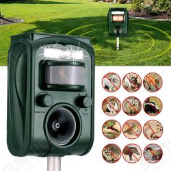 Solar Power Ultrasonic Animal Repeller Waterproof Lawn Garden LED Light Repellent Deterrent Outdoor Solar Power Ultrasonic Animal Repeller Waterproof Lawn Garden LED Light Repellent Deterrent Outdoor