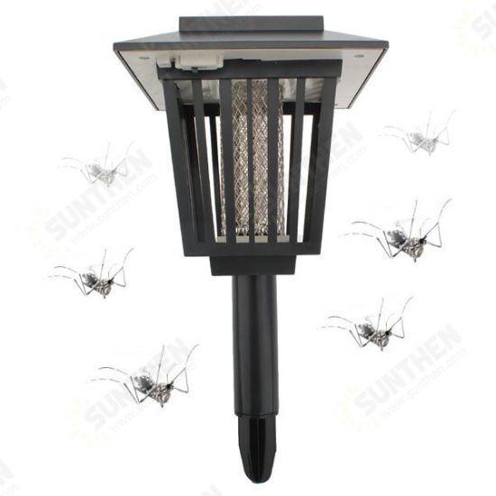 Solar Powered Mosquito Pest Zapper Lantern LED Lamp Light