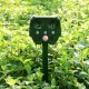 Ultrasonic Solar Battery Cat Dog Pest Repeller Scarer Deterrent Repellent Animal Repeller