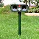 Ultrasonic Solar Power Pest Animal Repeller Repellent Cat dog Bird Mouse Fox