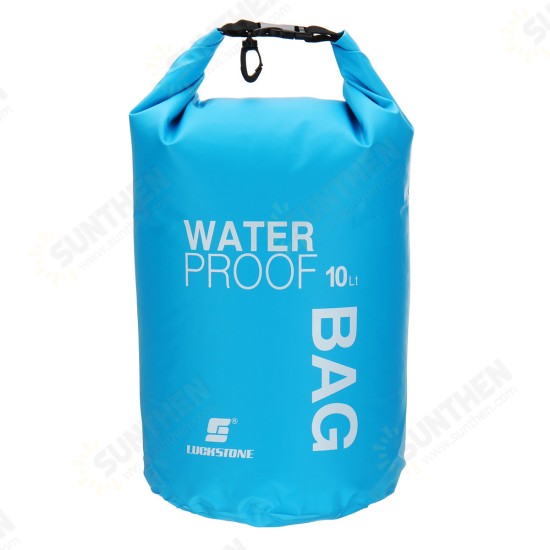 10L Outdoor Swimming Air Inflation Floating Mobile Phone Camera Storage PVC Waterproof Bag