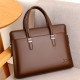 14 inch Business Casual Men PU Leather Macbook Tablet PC Laptop Storage Crossbody Shoulder Bag Handbag Briefcases