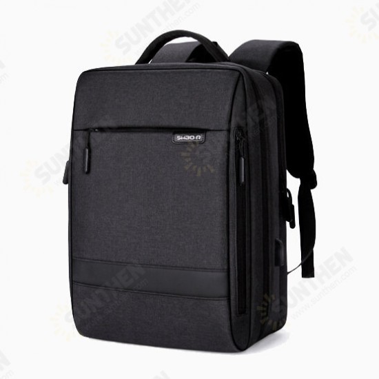 15.6 inch Bussiness Travel Multifunctional Large Capacity Waterproof Macbook Storage Shoulder Bag Backpack