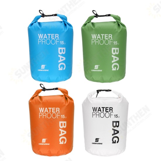 15L Outdoor Swimming Air Inflation Floating Mobile Phone Camera Storage PVC Waterproof Bag