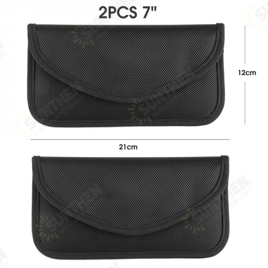 2 Pack Signal Blocking Bag GPS RFID Faraday Bag Cell Phone Privacy Protection Shield Cage Pouch Wallet Phone Case Cell S88 Plus case