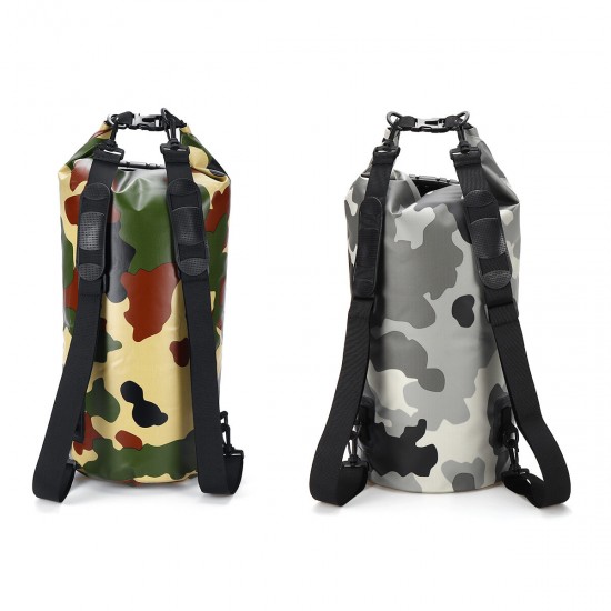 25L Waterproof Hiking Gear Backpack Dry Luggage Bag Adjustable Shoulder Strap Floating Dry Sack for Travel Outdoor Sailing Floating Boating Rafting Camping