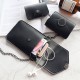 3PCS/ Set Fashion with Touch Screen Window Mobile Phone Storage Crossbody Shoulder Bag Card Holder Purse