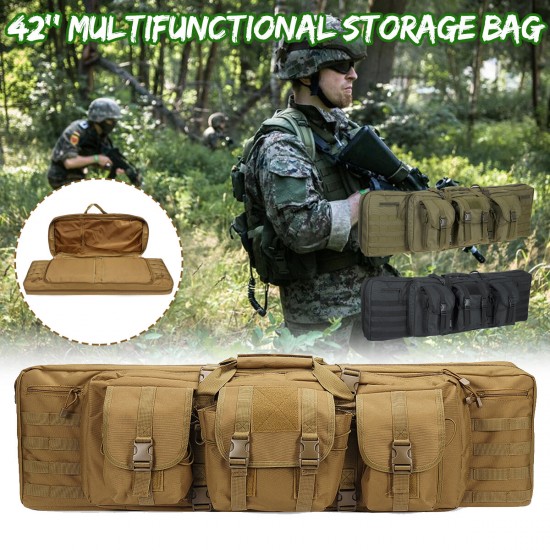 42 inch Multifunctional 600D Oxford Cloth Outdoor Tactical Storage Bag Double Padded Backpack