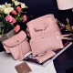 4PCS/ Set Women PU Leather Large Capacity Crossbody Bag Purse Handbag Card Holder