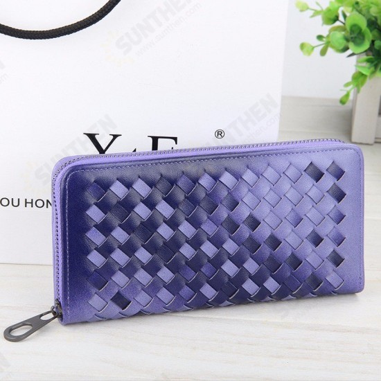 5.5 Inch Women's PU Woven Texture Long Wallet Phone Bag Handbag For iPhone 7/7 PLus Samsung S7 Edge 5.5 Inch Women's PU Woven Texture Long Wallet Phone Bag Handbag For iPhone 7/7 PLus Samsung S7 Edge