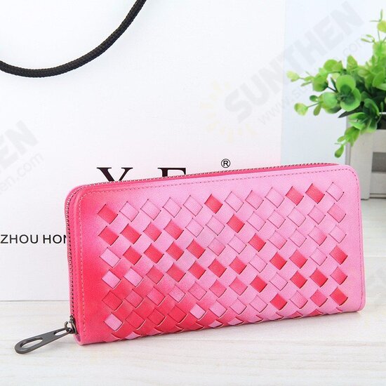 5.5 Inch Women's PU Woven Texture Long Wallet Phone Bag Handbag For iPhone 7/7 PLus Samsung S7 Edge 5.5 Inch Women's PU Woven Texture Long Wallet Phone Bag Handbag For iPhone 7/7 PLus Samsung S7 Edge