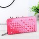 5.5 Inch Women's PU Woven Texture Long Wallet Phone Bag Handbag For iPhone 7/7 PLus Samsung S7 Edge