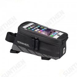5.7 inch Transparent Sensitive Touch Screen Waterproof Large Capacity Bicycle Phone Bag Bike Front Pouch with Reflective Stripe Earphone Hole 5.7 inch Transparent Sensitive Touch Screen Waterproof Large Capacity Bicycle Phone Bag Bike Front Pouch with Reflective Stripe Earphone Hole