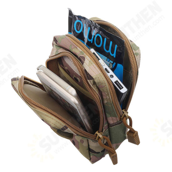 6 Inch Tactical Molle Pouch Waist Bag Phone Bag For Outdoor Sports Hiking Climbing