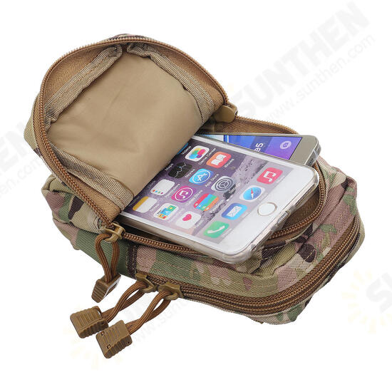 6 Inch Tactical Molle Pouch Waist Bag Phone Bag For Outdoor Sports Hiking Climbing