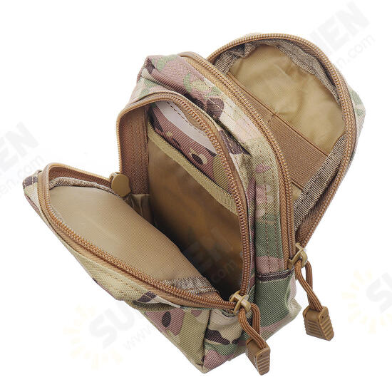 6 Inch Tactical Molle Pouch Waist Bag Phone Bag For Outdoor Sports Hiking Climbing