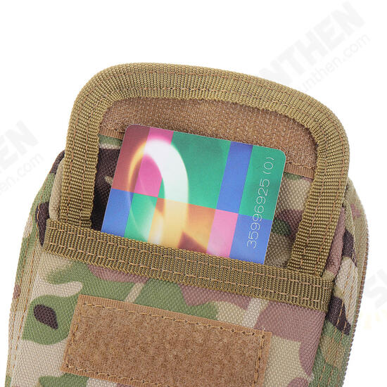 6 Inch Tactical Molle Pouch Waist Bag Phone Bag For Outdoor Sports Hiking Climbing