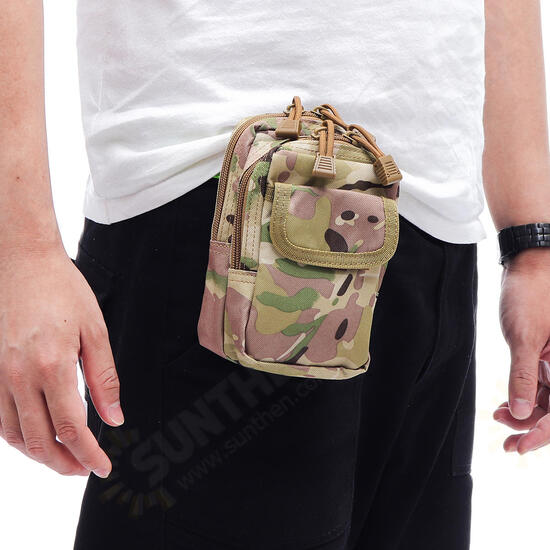 6 Inch Tactical Molle Pouch Waist Bag Phone Bag For Outdoor Sports Hiking Climbing 6 Inch Tactical Molle Pouch Waist Bag Phone Bag For Outdoor Sports Hiking Climbing