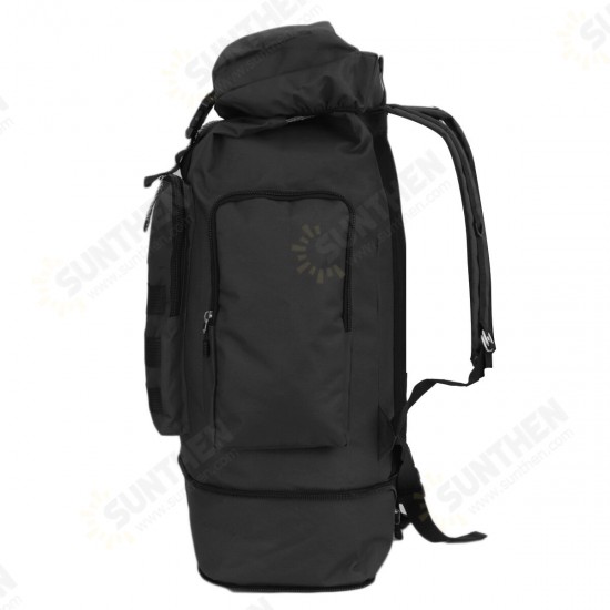 60L+10L Expanded Large Capacity with Mobile Phone Storage Side Bag Outdoor Hiking Backpack